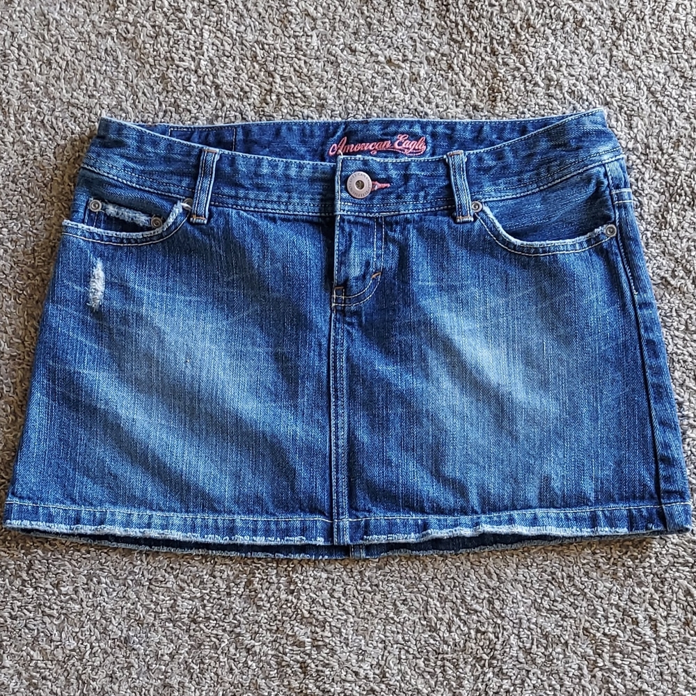 American Eagle Jean Mini Skirt